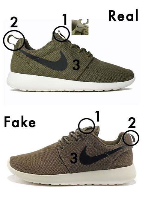 how to tell nike roshe real from fake|real leather nikes.